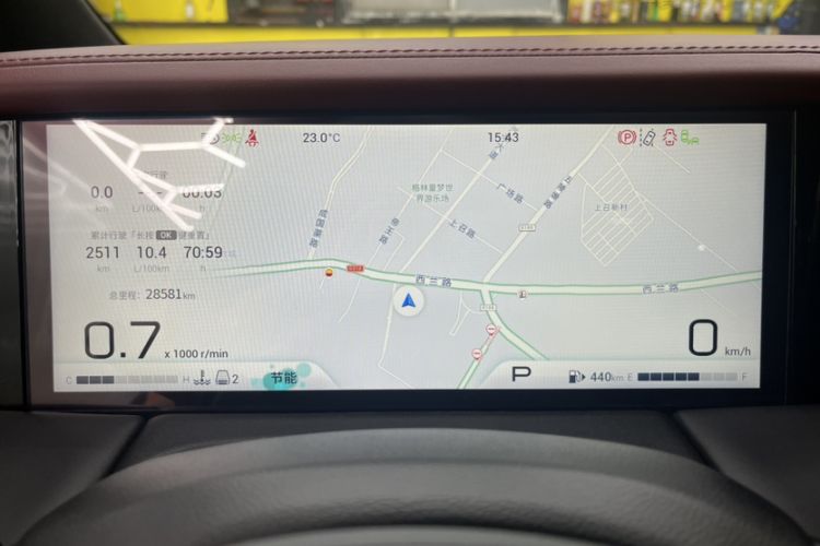 Used GAC Trumpchi M8 2024 Zongshi Series 400T Ultimate Edition Odometer Close Up