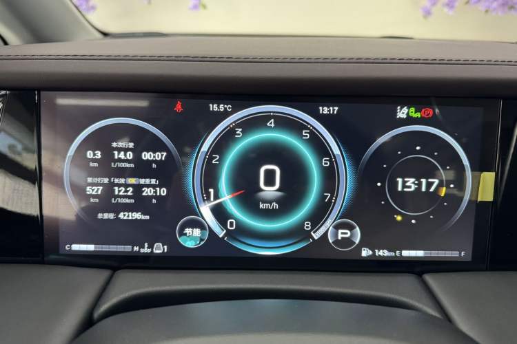 Used GAC Trumpchi M8 2024 Master Series 400T Ultimate Edition Odometer Close Up
