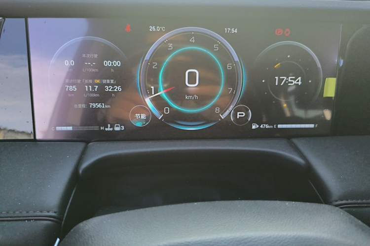 Used GAC Trumpchi M8 2024 Master Series 400T Prestige Edition Odometer Close Up