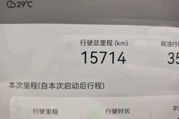 Used GAC Trumpchi Xiangwang M8 2025 Model HarmonyOS Cockpit Edition Odometer Close Up
