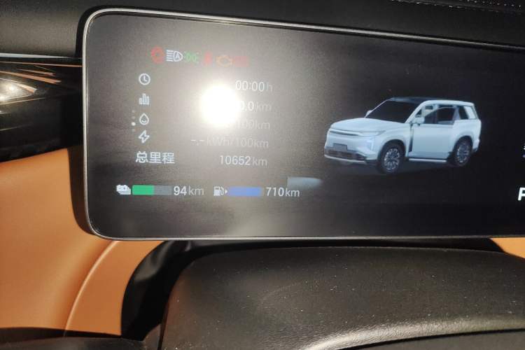 Used GAC Trumpchi Xiangwang S7 2025 180km Ultra All-Wheel Drive LiDAR Edition Odometer Close Up