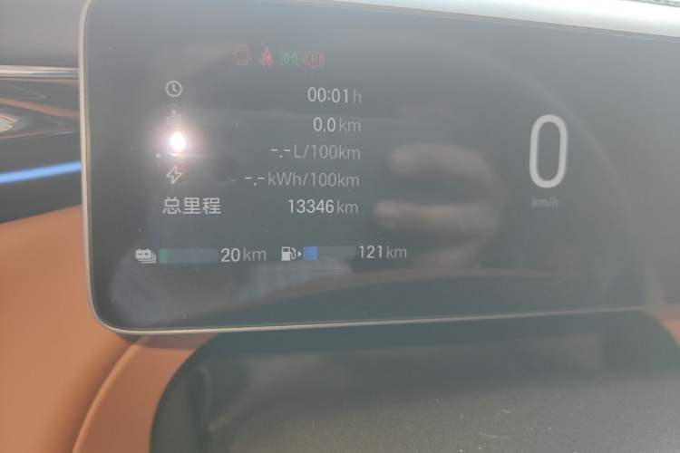 Used GAC Trumpchi Xiangwang S7 2025 180km Ultra All-Wheel Drive LiDAR Edition Odometer Close Up
