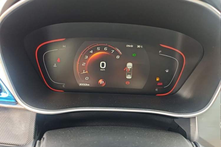 Used Geely Auto Binray 2018 14T CVT Binyi Edition Odometer Close Up