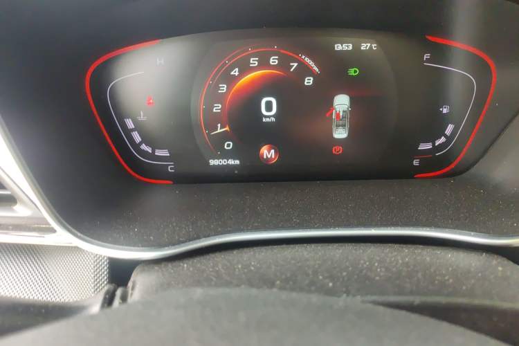 Used Geely Auto Binray 2018 14T Manual Binzhi Edition Odometer Close Up