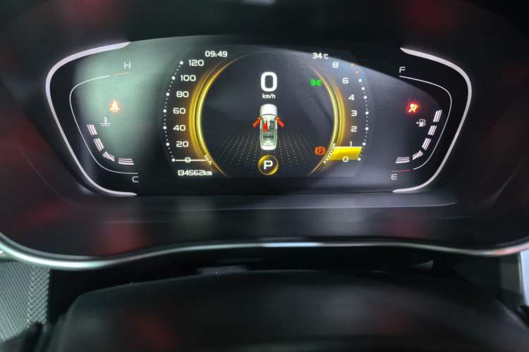 Used Geely Auto Binray 2018 14T CVT Binyi Edition Odometer Close Up