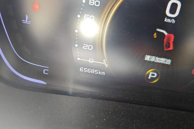 Used Geely Auto Binray 2019 200T DCT Binzhi Edition Odometer Close Up