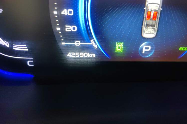 Used Geely Auto Binray 2019 200T DCT Brilliant Edition Odometer Close Up