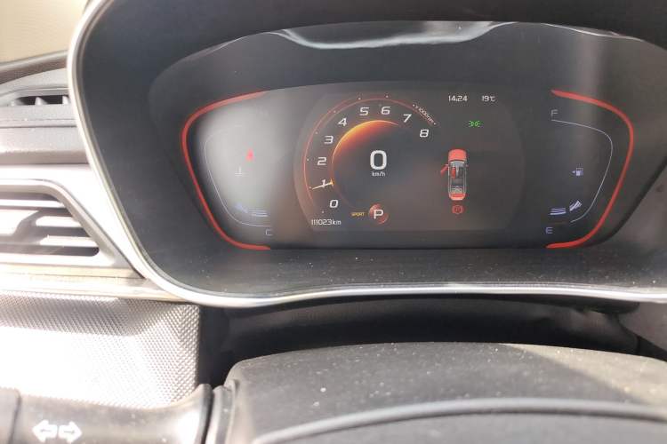 Used Geely Auto Binray 2019 200T DCT Binzhi Edition Odometer Close Up