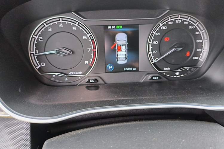 Used Geely Auto Binray 2020 1.4T CVT Luxury Model Odometer Close Up