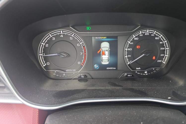Used Geely Auto Binray 2020 1.4T CVT Luxury Model Odometer Close Up