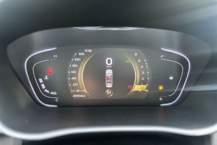 Used Geely Auto Binray 2021 1.4T CVT Asian Games Edition Odometer Close Up