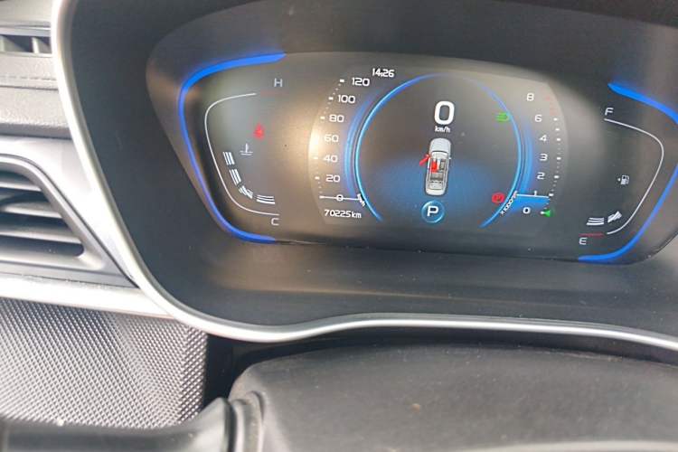 Used Geely Auto Binray 2021 1.4T CVT Asian Games Edition Odometer Close Up