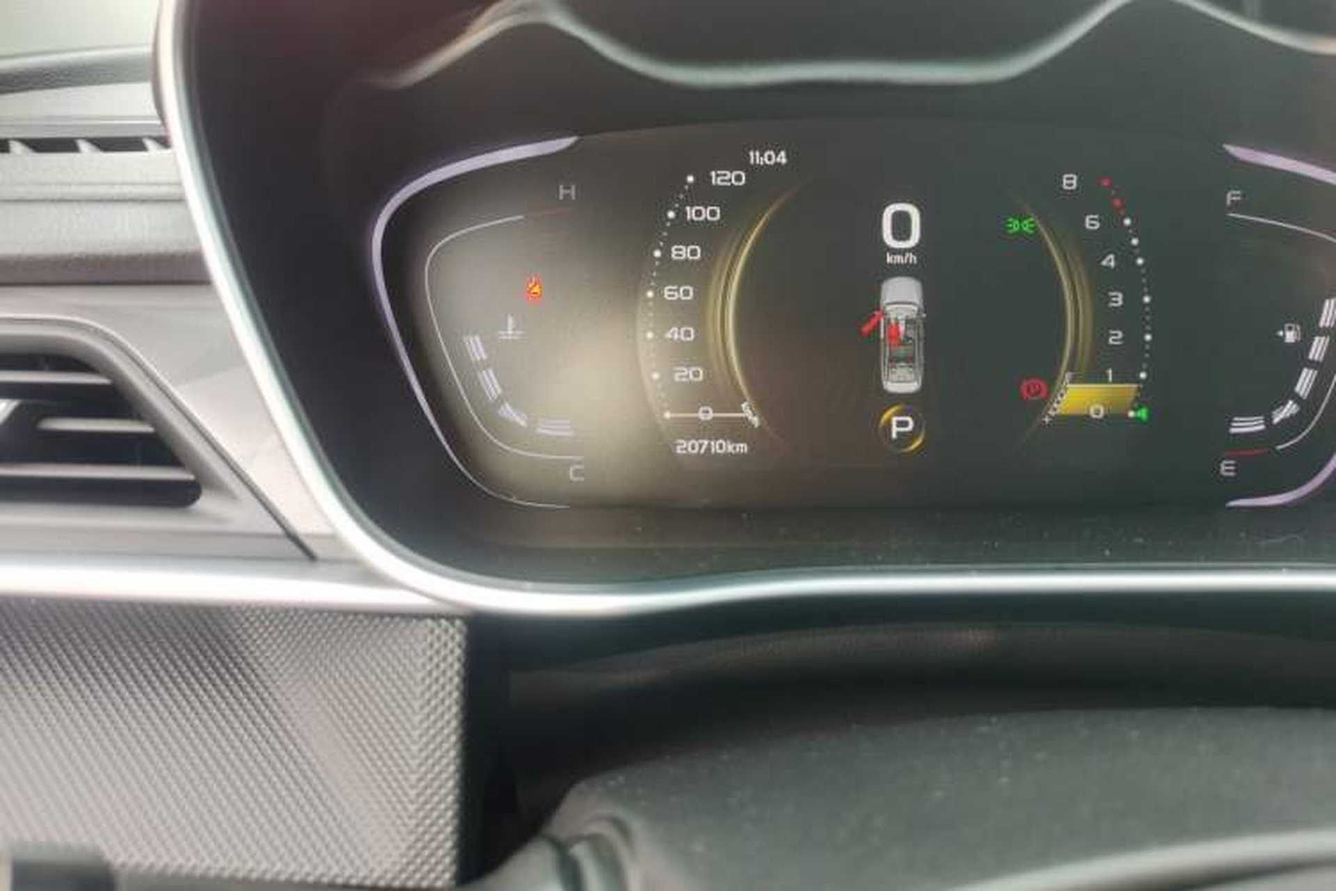 Used Geely Auto Binray 2021 1.4T CVT Asian Games Edition Odometer Close Up