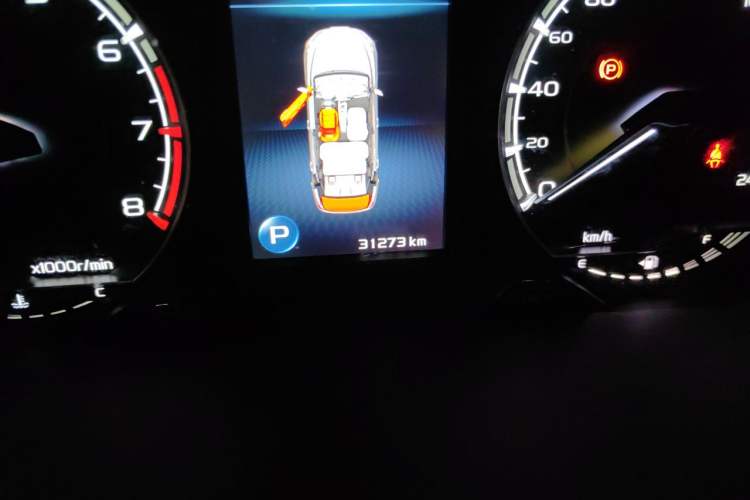 Used Geely Auto Binray 2021 1.4T CVT F-Sport Edition Odometer Close Up