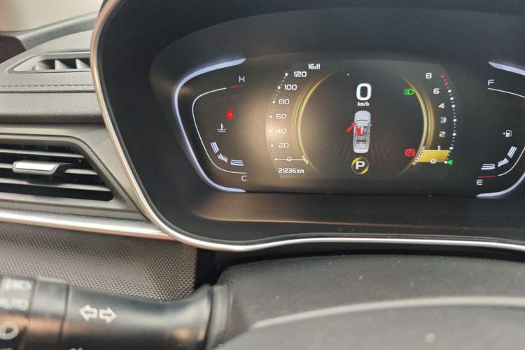 Used Geely Auto Binray 2021 1.4T CVT Asian Games Edition Odometer Close Up