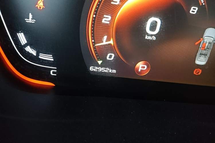Used Geely Auto Binray 2021 1.4T CVT Asian Games Edition Odometer Close Up