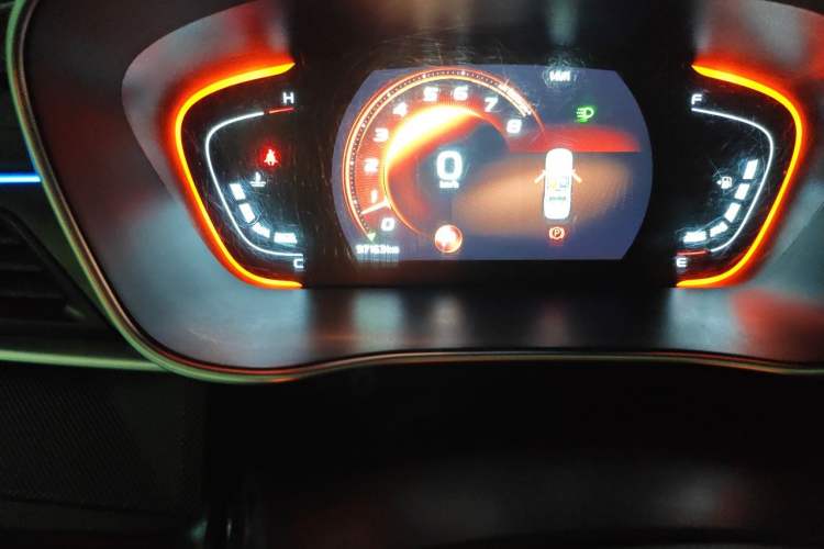 Used Geely Auto Binray 2021 1.4T CVT Asian Games Edition Odometer Close Up