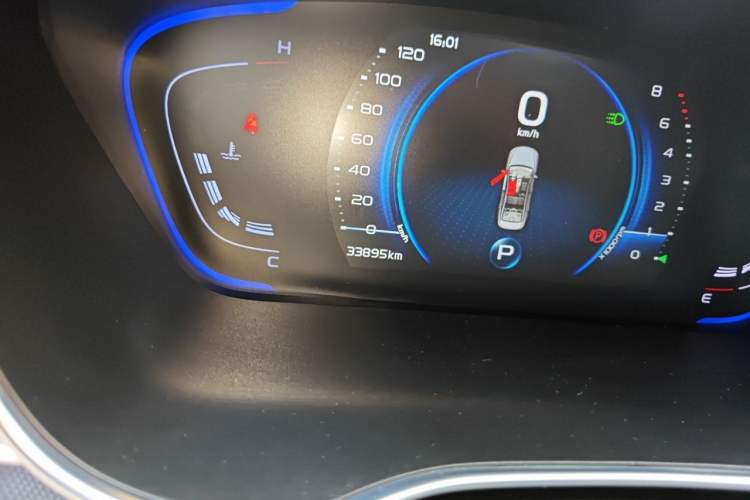 Used Geely Auto Binray 2021 1.4T CVT Asian Games Edition Odometer Close Up