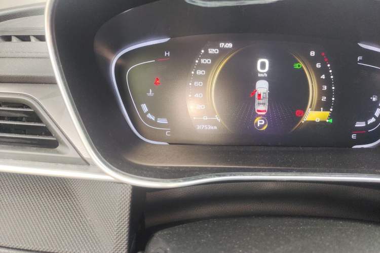 Used Geely Auto Binray 2021 1.4T CVT Asian Games Edition Odometer Close Up