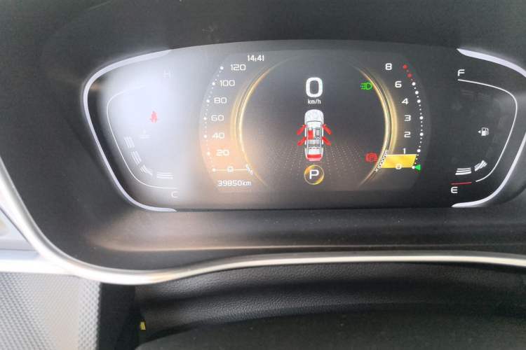 Used Geely Auto Binray 2021 1.4T CVT Asian Games Edition Odometer Close Up