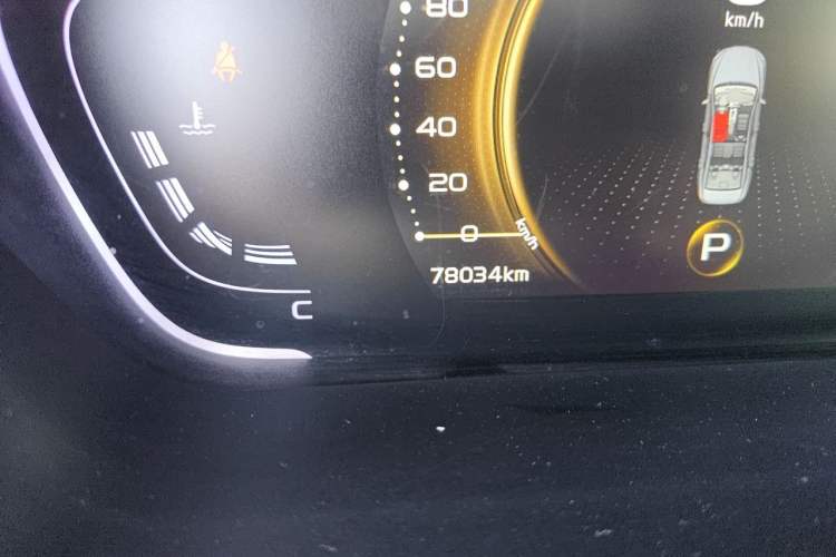 Used Geely Auto Binray 2021 1.4T CVT Asian Games Edition Odometer Close Up