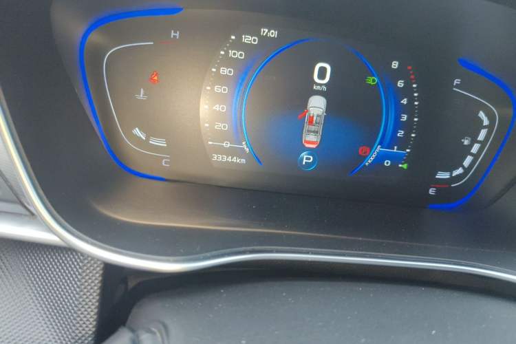 Used Geely Auto Binray 2021 1.4T CVT Asian Games Edition Odometer Close Up