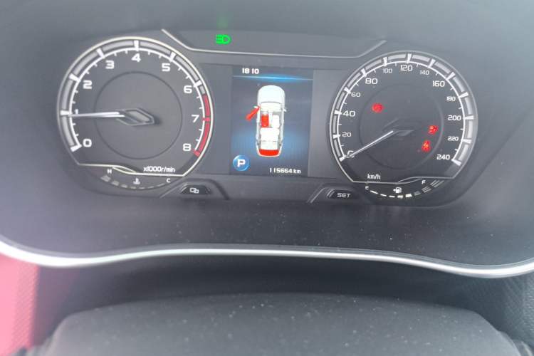 Used Geely Auto Binray 2021 1.4T CVT F-Sport Edition Odometer Close Up