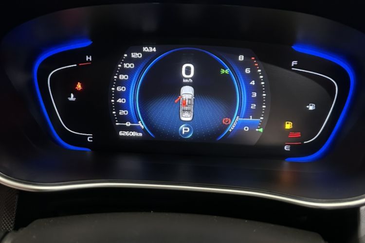 Used Geely Auto Binray 2021 1.4T CVT Asian Games Edition Odometer Close Up