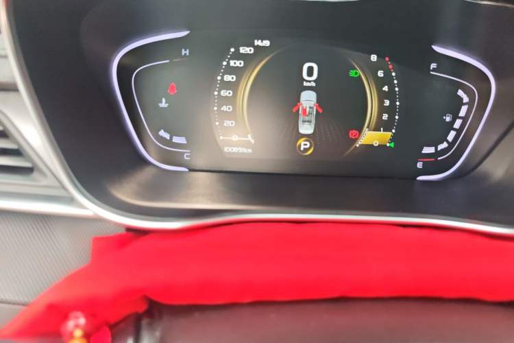 Used Geely Auto Binray 2021 1.4T CVT Asian Games Edition Odometer Close Up