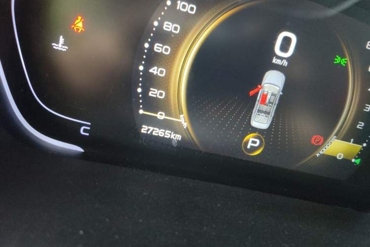 Used Geely Auto Binray 2021 1.4T CVT Asian Games Edition Odometer Close Up