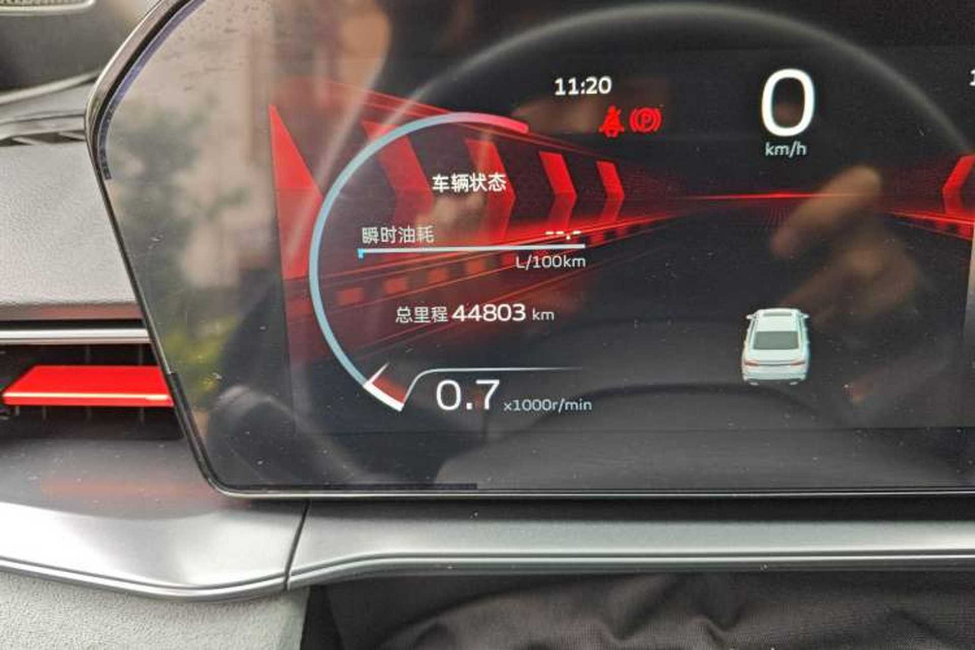 Used Geely Auto Binray 2022 Binrui COOL 1.5T DCT Electric Edition Odometer Close Up