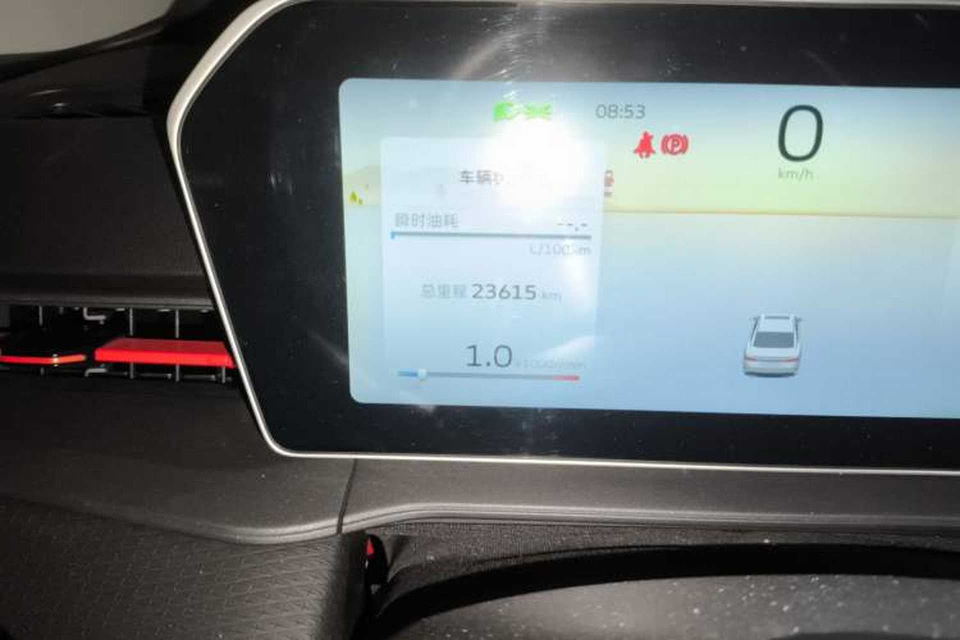 Used Geely Auto Binray 2022 Binrui COOL 1.5T DCT Electric Edition Odometer Close Up