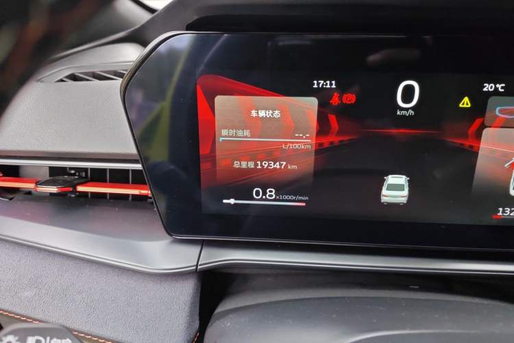 Used Geely Auto Binray 2022 Binrui COOL 1.5T DCT Electric Edition Odometer Close Up
