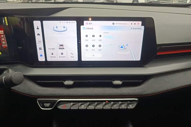 Used Geely Auto Binray 2022 Binrui COOL 1.5T DCT Electric Edition Audio And AC Panel