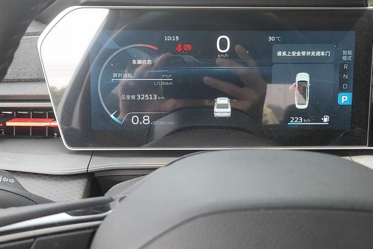 Used Geely Auto Binray 2022 Binrui COOL 1.5T DCT Electric Edition Odometer Close Up