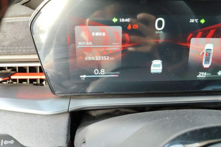 Used Geely Auto Binray 2022 Binrui COOL 1.5T DCT Electric Edition Odometer Close Up