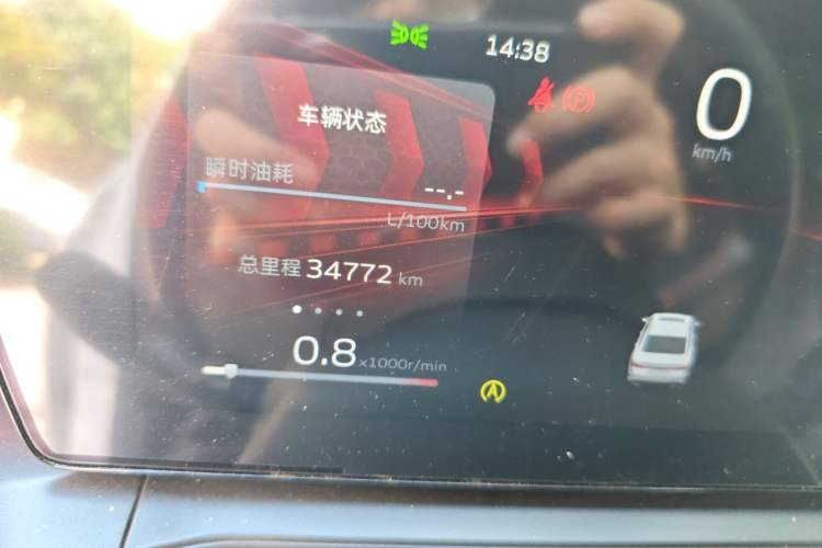 Used Geely Auto Binray 2022 Binrui COOL 1.5T DCT Electric Edition Odometer Close Up