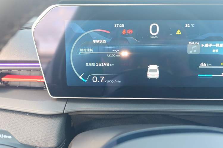 Used Geely Auto Binray 2022 Binrui COOL 1.5T DCT Electric Edition Odometer Close Up