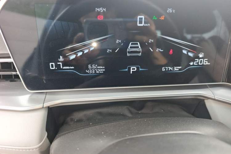 Used Geely Auto Binray 2024 Binrui COOL 1.5T DCT Champion Edition Odometer Close Up