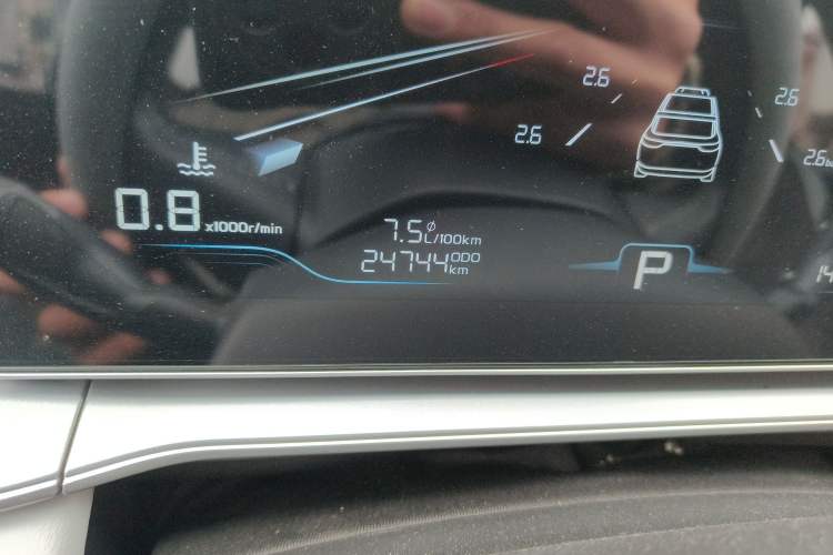 Used Geely Auto Binray 2024 Binrui COOL 1.5T DCT Champion Edition Odometer Close Up