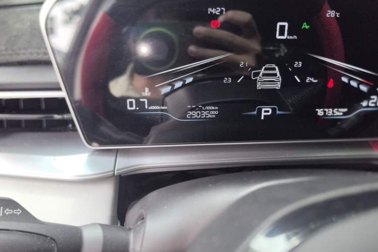 Used Geely Auto Binray 2024 Binrui COOL 1.5T DCT Champion Edition Odometer Close Up