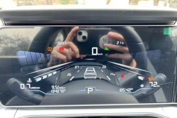 Used Geely Auto Binray 2024 Binrui COOL 1.5T DCT Champion Edition Odometer Close Up