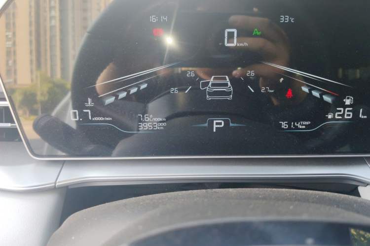 Used Geely Auto Binray 2024 Binrui COOL 1.5T DCT Champion Edition Odometer Close Up