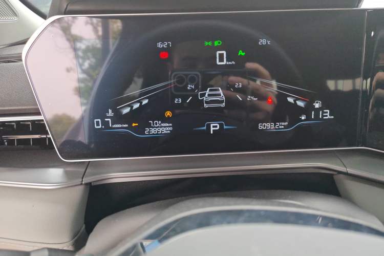 Used Geely Auto Binray 2024 Binrui COOL 1.5T DCT Champion Edition Odometer Close Up