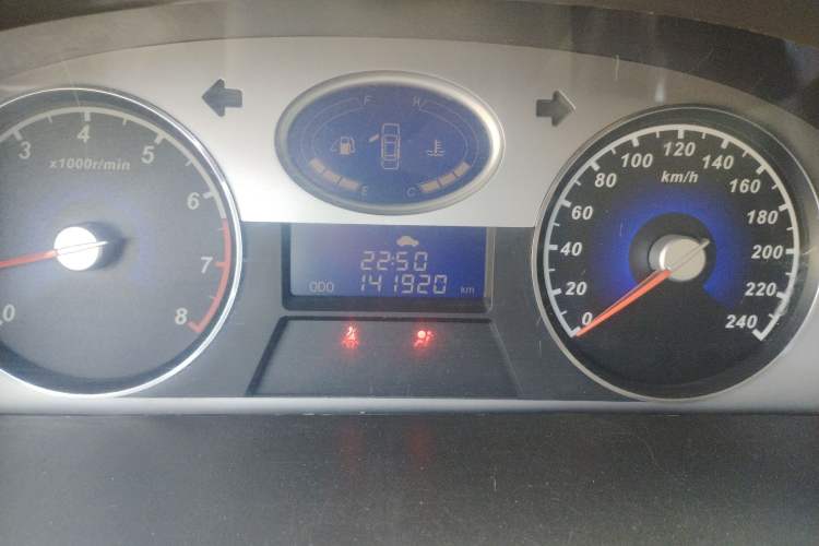 Used Geely Auto Classic Emgrand 2010 Sedan 1.8L Manual Luxury Model Odometer Close Up