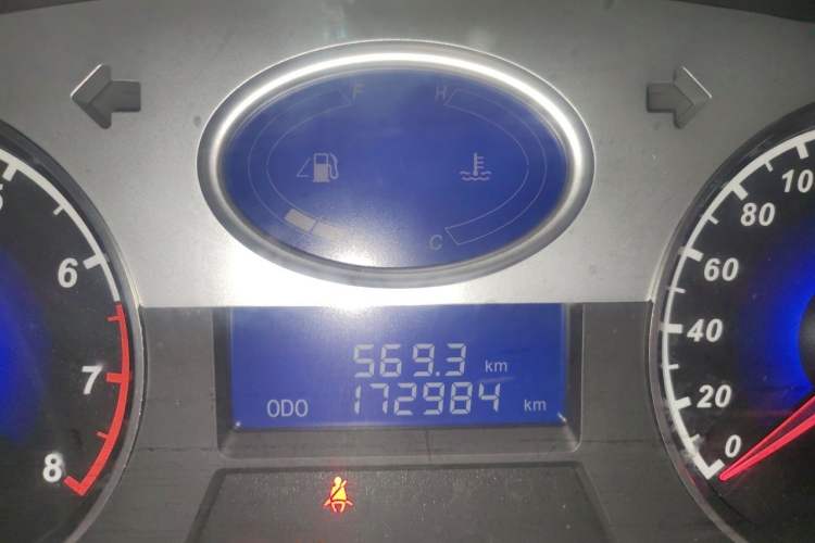 Used Geely Auto Classic Emgrand 2010 Sedan 1.8L Manual Luxury Model Odometer Close Up