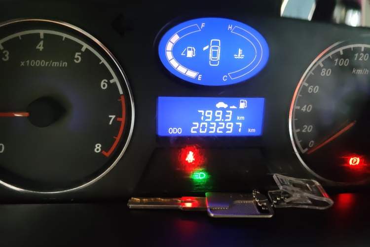 Used Geely Auto Classic Emgrand 2012 Sedan 1.5L Manual Chao Yue Huimin Model Odometer Close Up