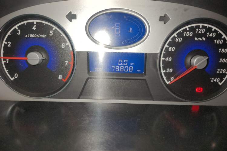 Used Geely Auto Classic Emgrand 2012 Sedan 1.5L Manual Standard Model Odometer Close Up