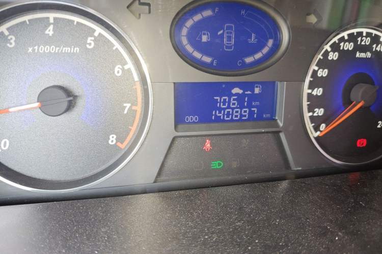 Used Geely Auto Classic Emgrand 2013 Sedan 1.5L Manual Elite Model Odometer Close Up