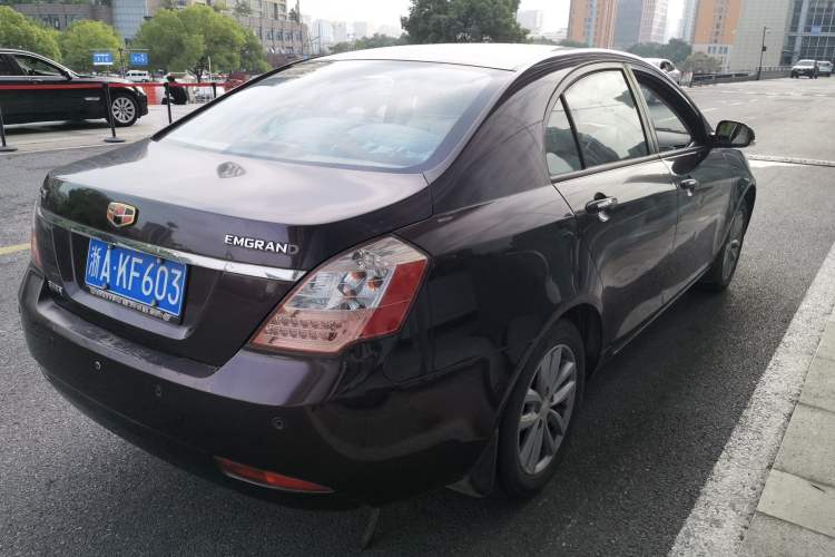 Used Geely Auto Classic Emgrand 2013 Sedan 1.5L Manual Elite Model Rear Right 45 Deg